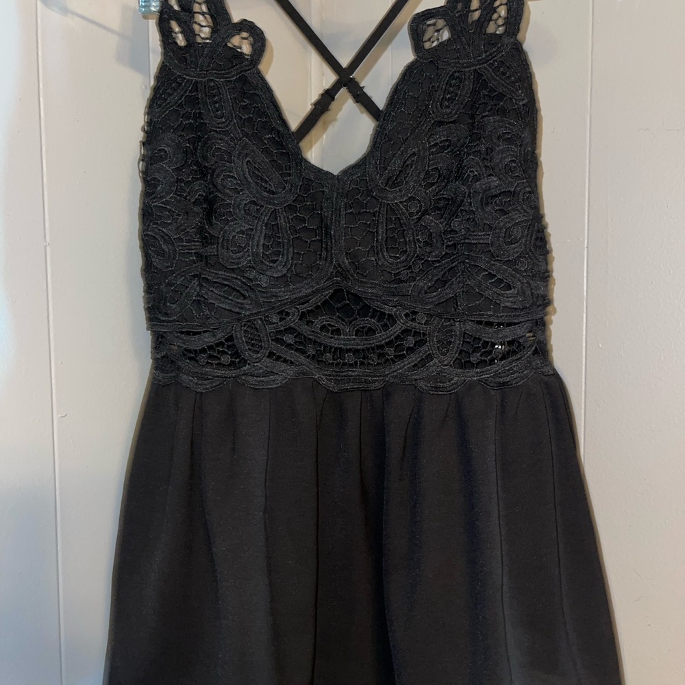 Elegant Black Lace tank top